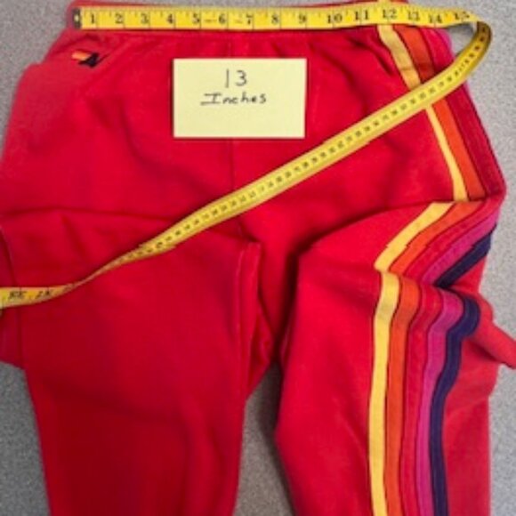Aviator Nation 5 Stripe Sweatpants Red - Picture 7 of 10